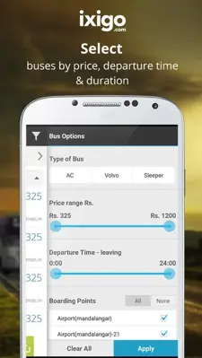 ixigo buses android App screenshot 1